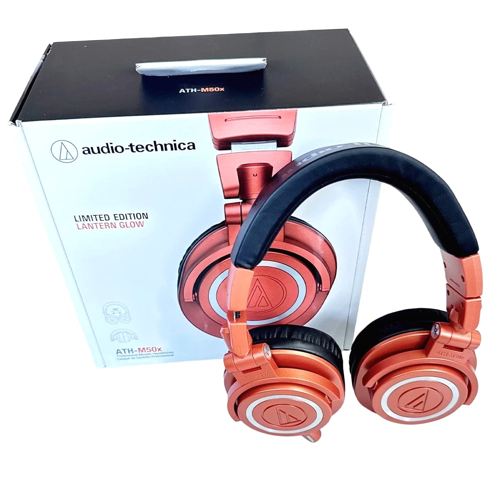 NEW Audio-Technica ATH-M50X Professional Over Ear Headphones - Orange