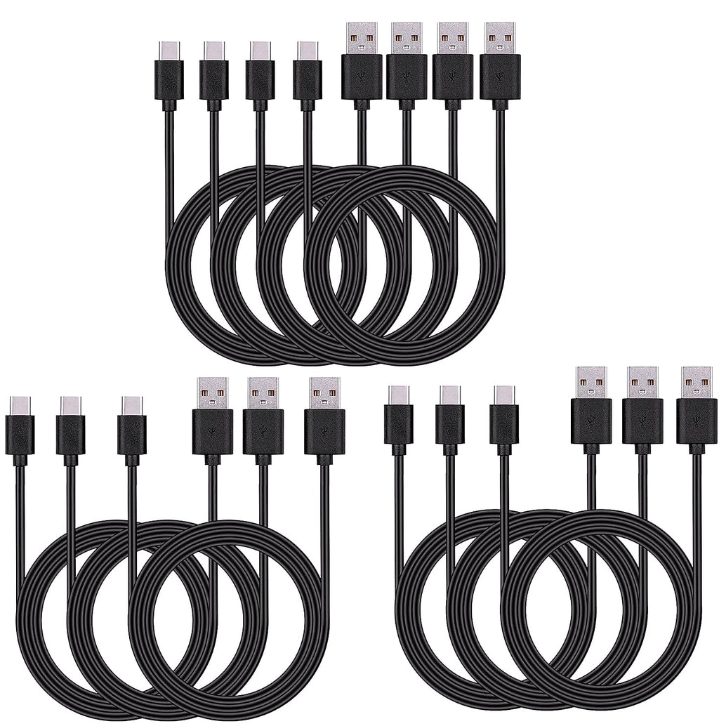 Smays USB-C Cable 10-Pack 3ft Type C Charger Bulk