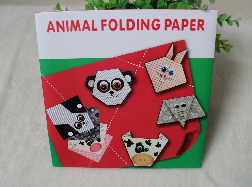 4 Sets Origami Folding Paper DIY Instructional Animal Craft Paper 4 Patterns