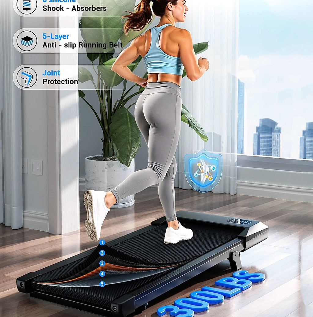 Superun 2.5HP Foldable Under Desk Treadmill Walking Pad