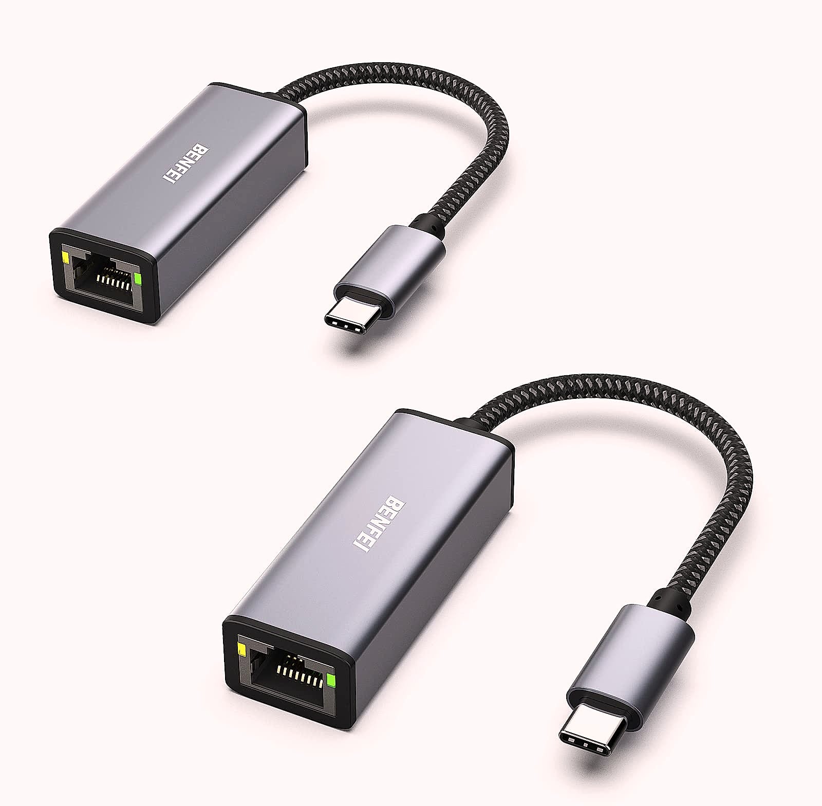 BENFEI USB-C to Ethernet Adapter, Gigabit RJ45