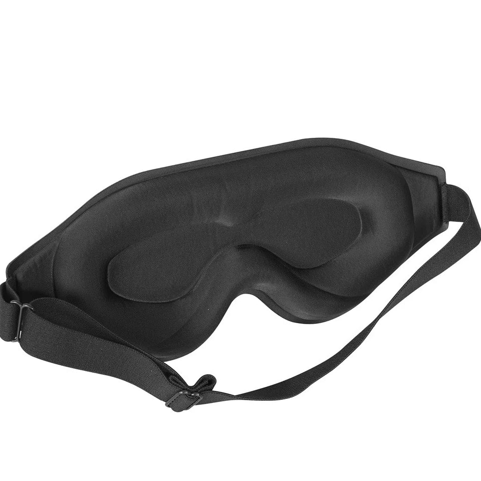 Travel Silk Eye Mask - Blackout Eye Cover for Rest & Deep Sleep (1 Pc)