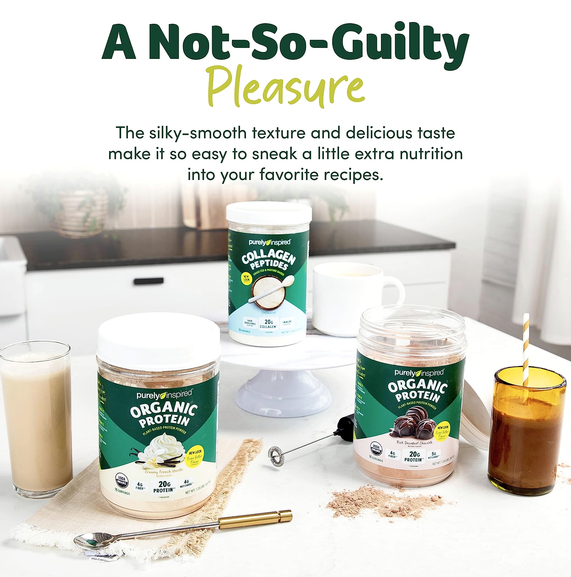 Purely Inspired Plant-Based Protein Powder Creamy French Vanilla