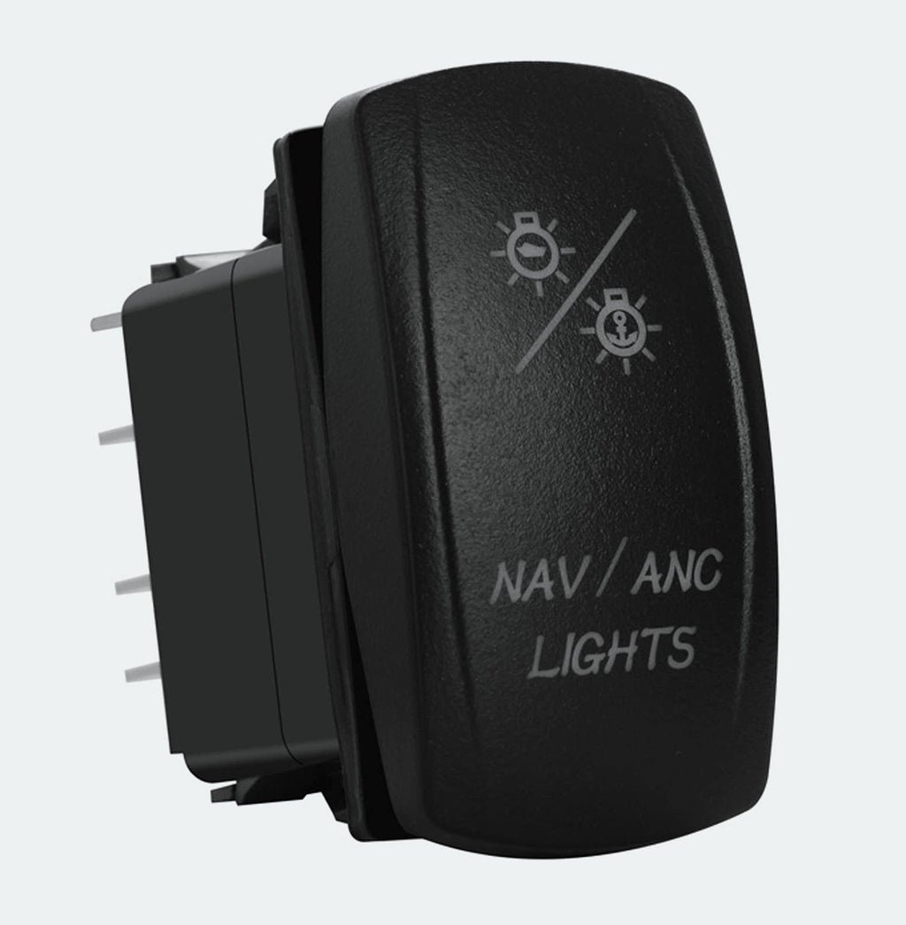 BACAUTOPARTS 7Pin Nav/Anchor Light Rocker Switch 12V 24V