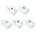 Cable Matters 5-Pack Single Gang Low Voltage Surface Mount Backbox White