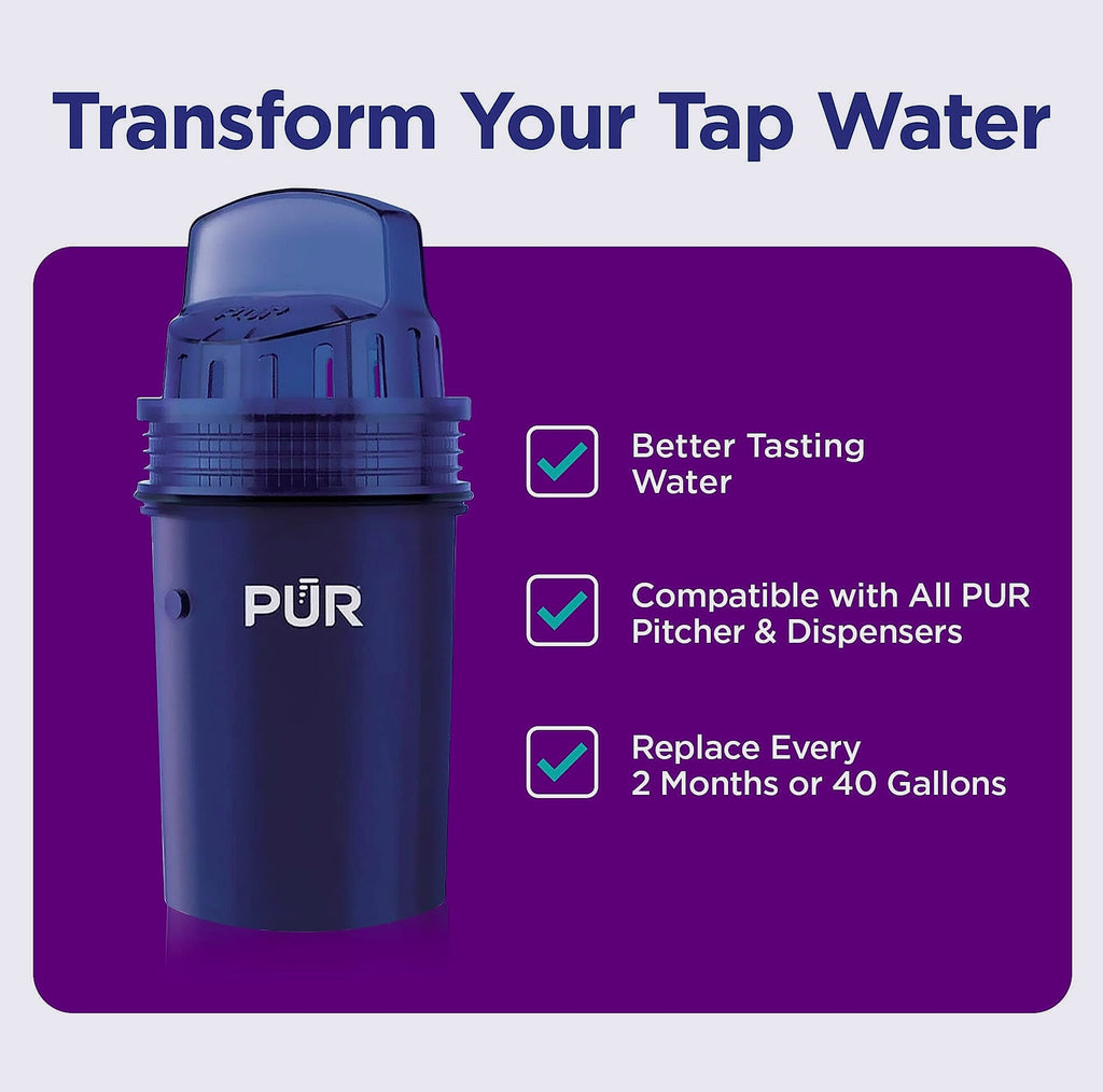 PUR PPF900Z4 Water Pitcher Filter Replacement 4-Pack