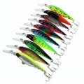 10 Piece Fishing Lure Set with Bell, 11cm Wobbler Baits