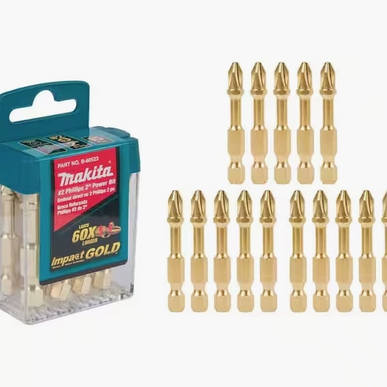 Makita B-60545 Impact Gold T25 Torx 2″ Power Bit, 15/Pk