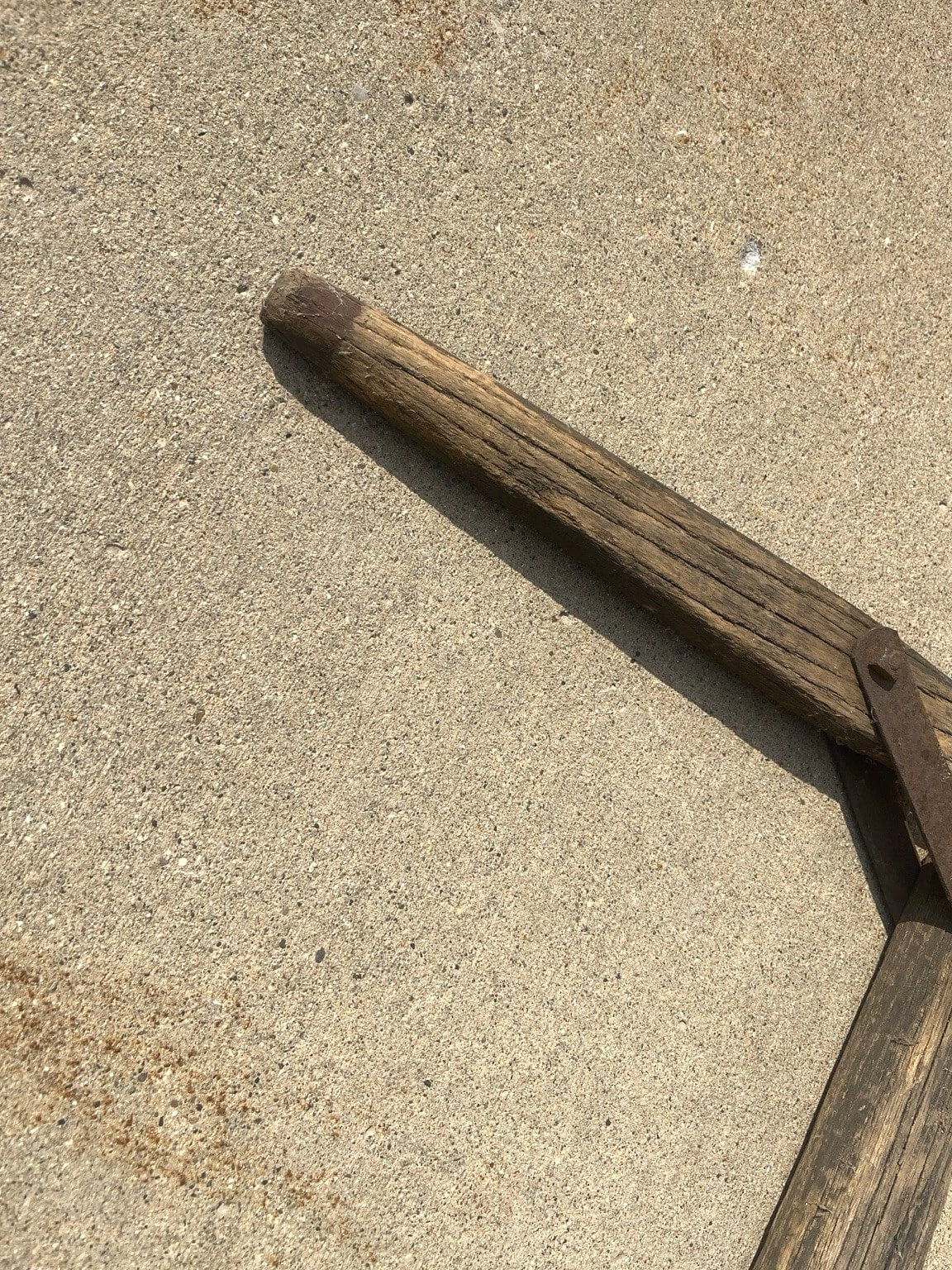 Antique Primitive Wood Double Tree Iron Country Decor Western 2-Horse Hitch