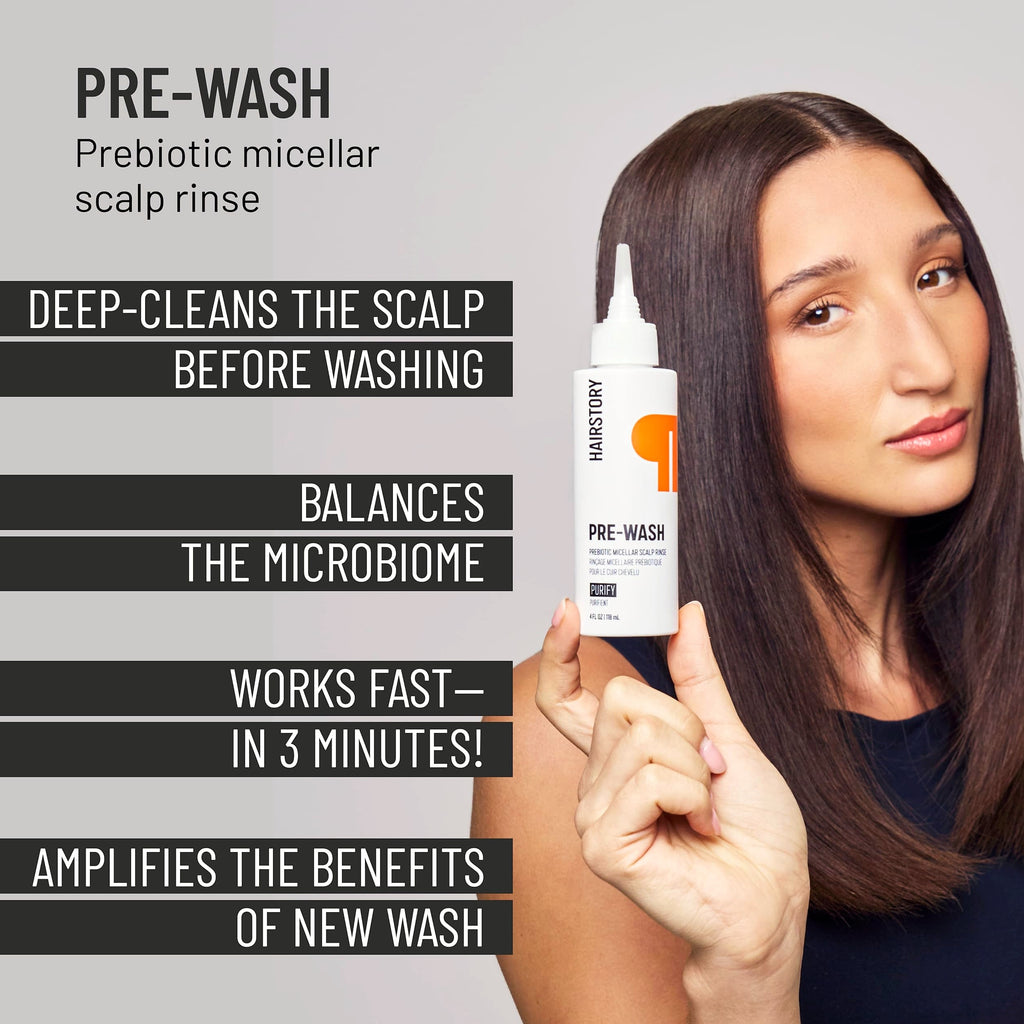 Hairstory New Wash Original and Pre-Wash Scalp Rinse Duo