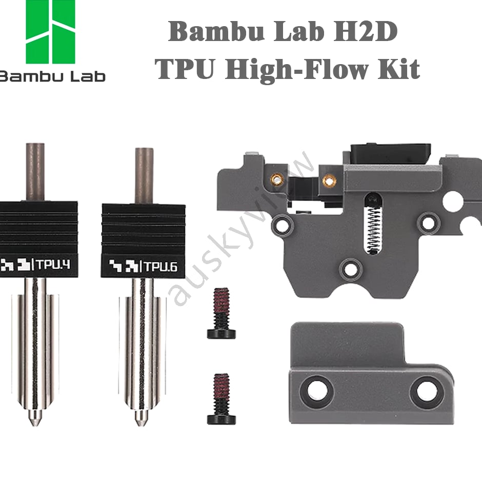 Bambu Lab H2D TPU High-Flow Kit – 0.4mm/0.6mm Nozzles, Enhanced Flexible Filament