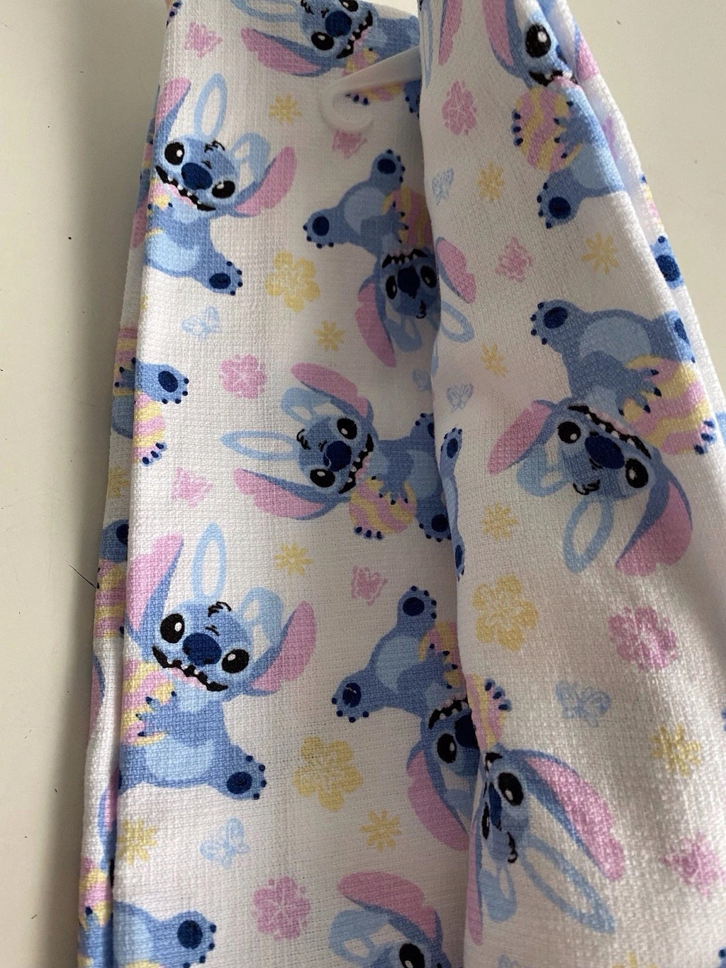 2 Pack Disney Stitch Hand Kitchen Towels Easter Eggs Spring 16 X 26” NEW