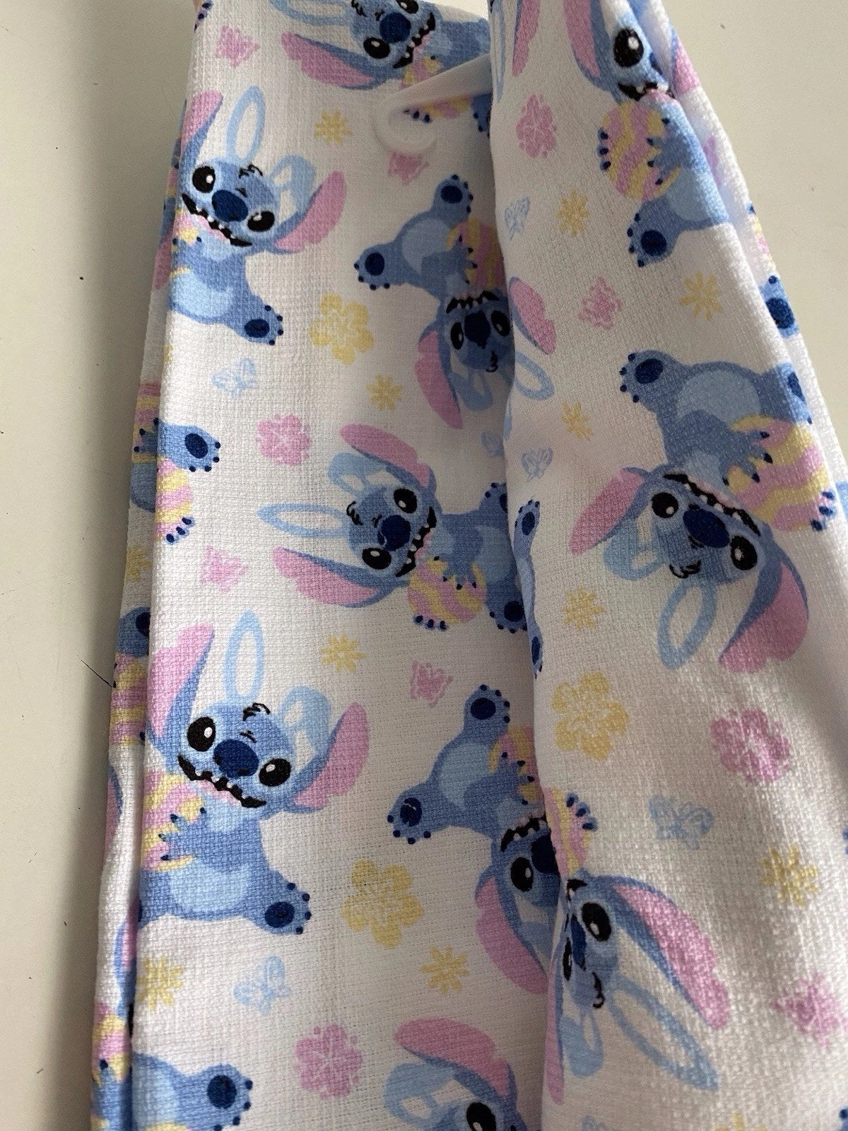 2 Pack Disney Stitch Hand Kitchen Towels Easter Eggs Spring 16 X 26” NEW