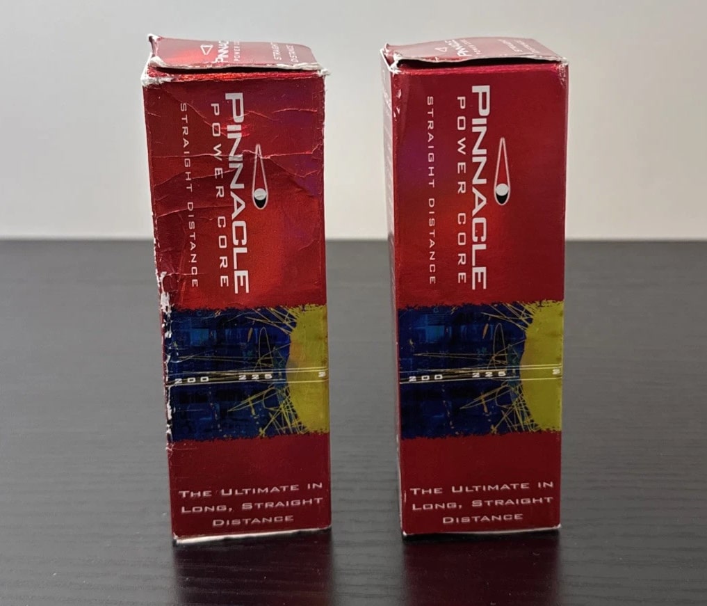 Pinnacle Power Core Distance Golf Balls 6 Total - 3s & 4s (2 Boxes) NOS
