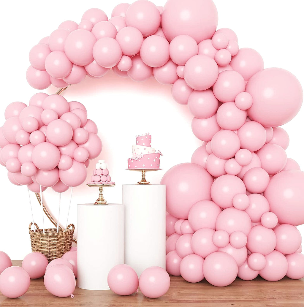 Rubfac White Latex Balloons 129pc Garland Arch Kit