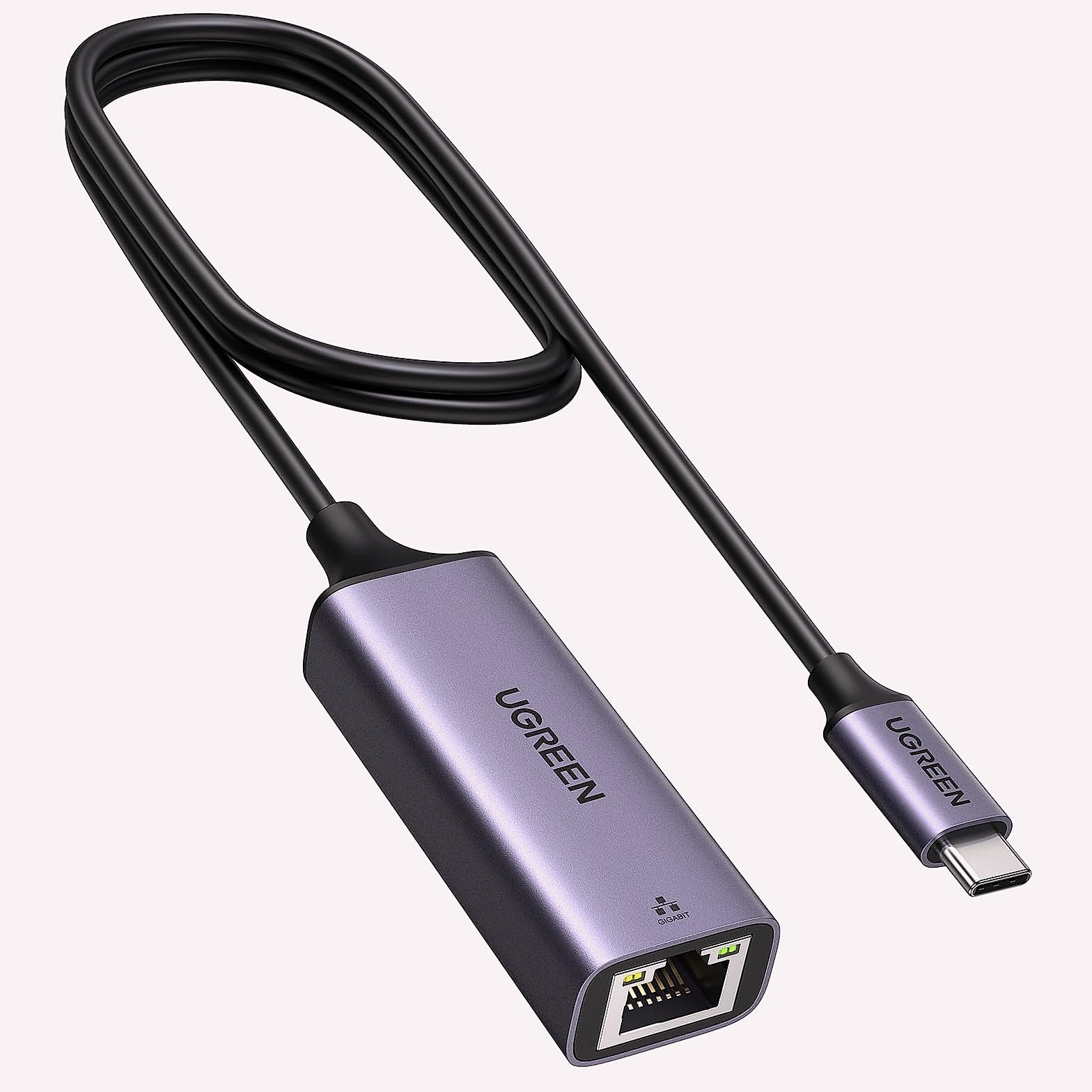 UGREEN USB-C to Ethernet Adapter, 1Gbps RJ45 Network Dongle