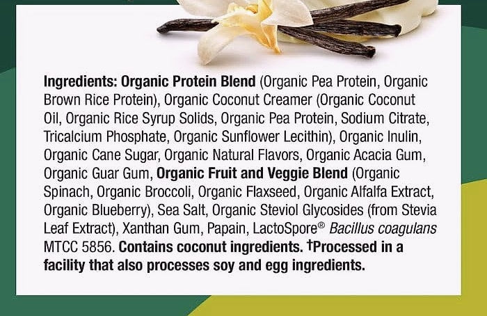 Purely Inspired Plant-Based Protein Powder Creamy French Vanilla