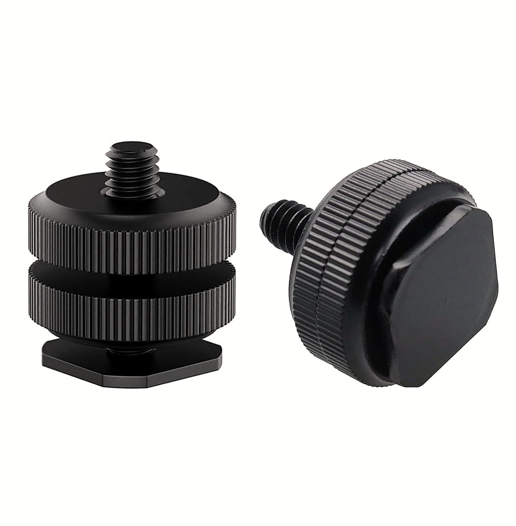 EszkozTA Camera Hot Shoe Mount to 1/4 Tripod Screw Adapter