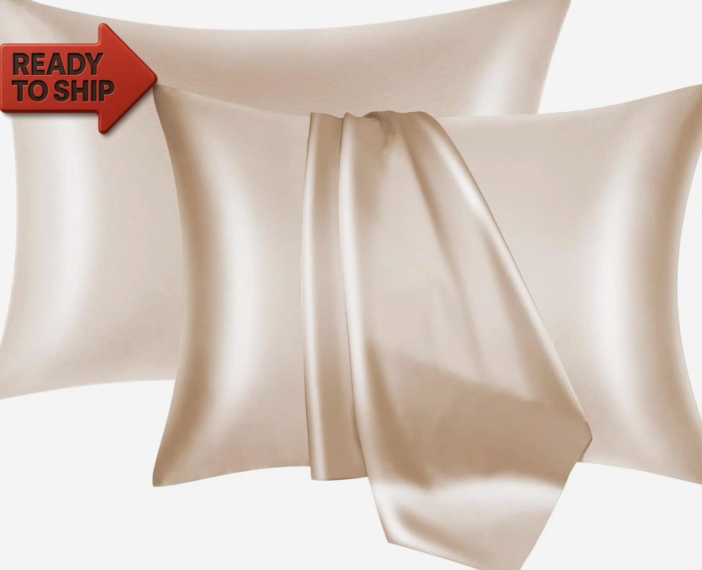 Mulberry Silk Pillowcase 2 Pack for Hair and Skin with Hidden Zipper,Both Sides