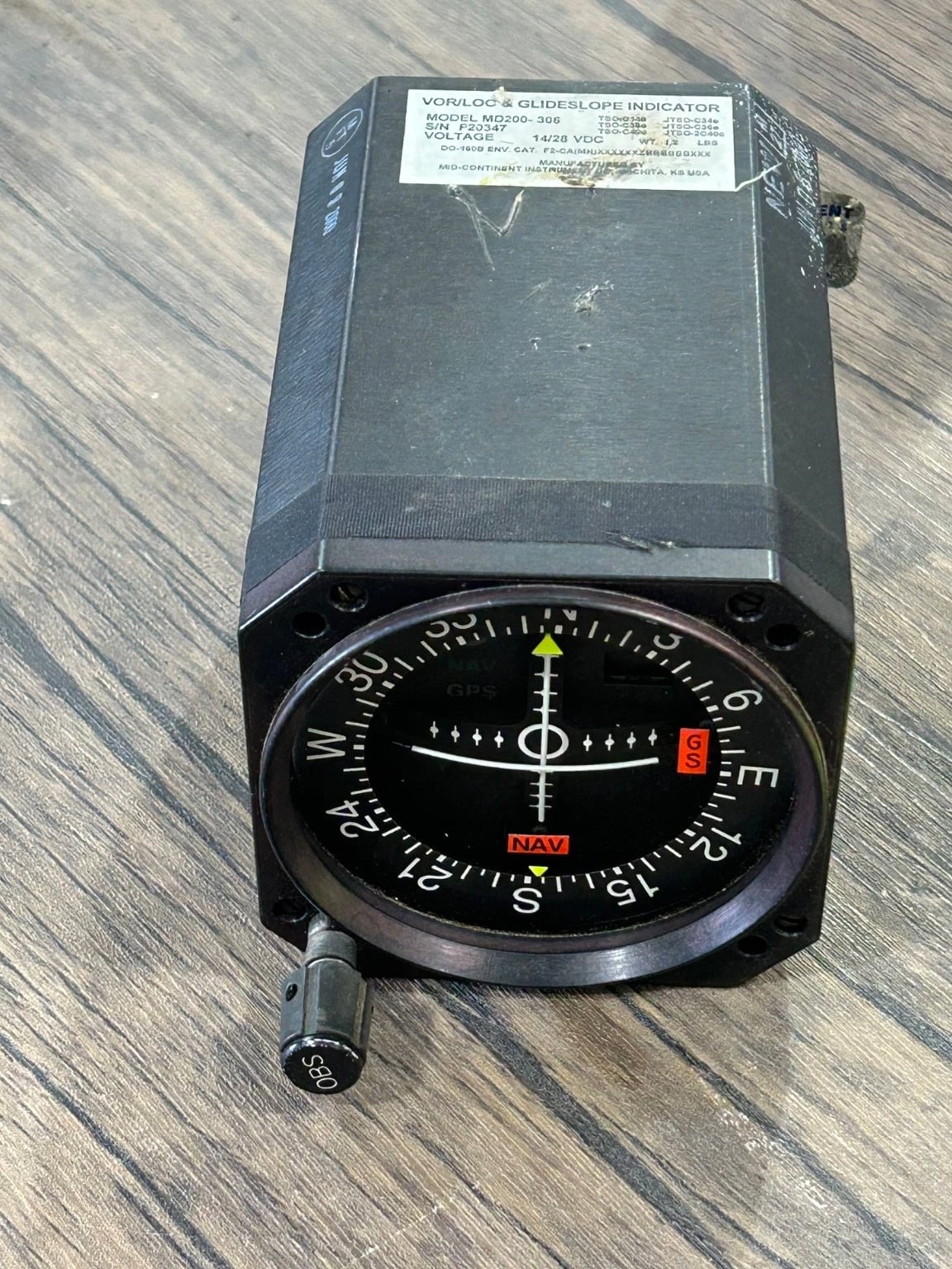 MD200-306 Nav Indicator for Garmin GNS 430w 530w GTN 650 GTN 750 (GI 106A)
