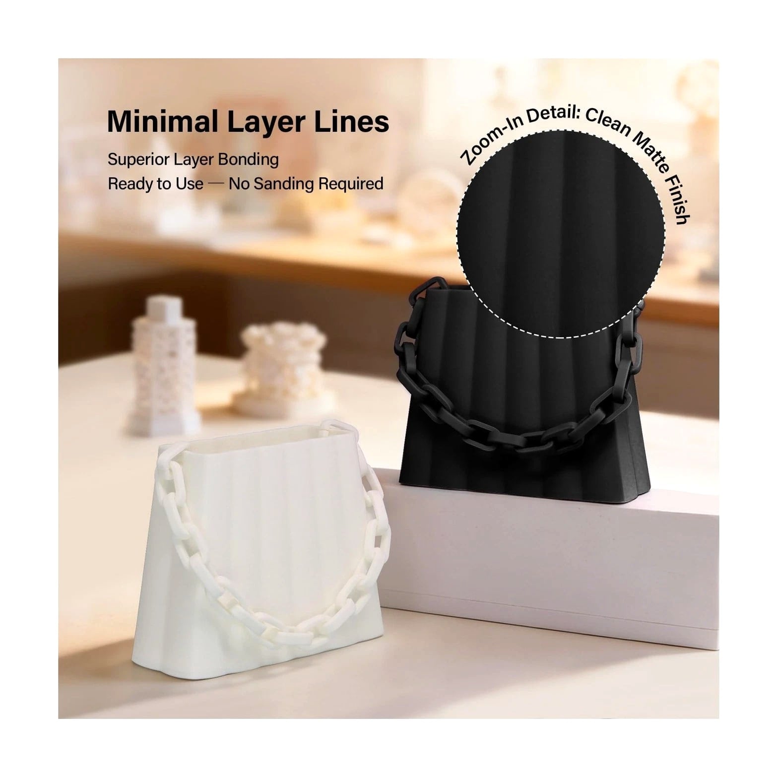 Matte TPU Filament 1.75mm, 1kg - Shore 95A Flexible & Durable TPU, Matte Black...