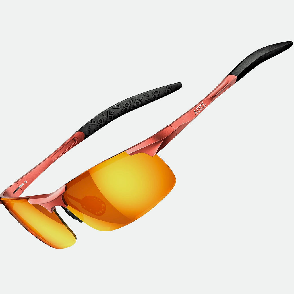 ATTCL Polarized Sunglasses Men Sports Wrap Around UV Protection