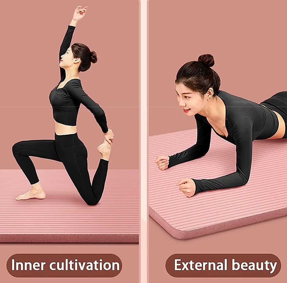 Lostook 8mm NBR Yoga Mat Anti-Slip for Home Fitness