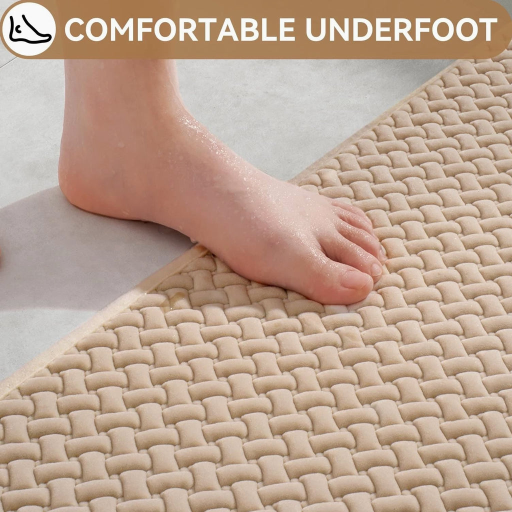 Bathroom Rugs Non Slip, Super Absorbent Quick Dry Bath Mats for Bathroom Floor