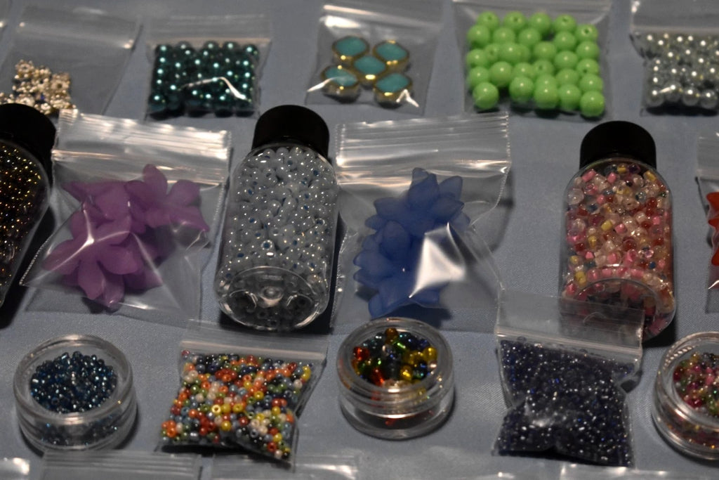 HUGE Lot Beads/Jewelry Making Supplies 50 'Bags' 100% NEW - UNIQUE LOTS! +XTRAS