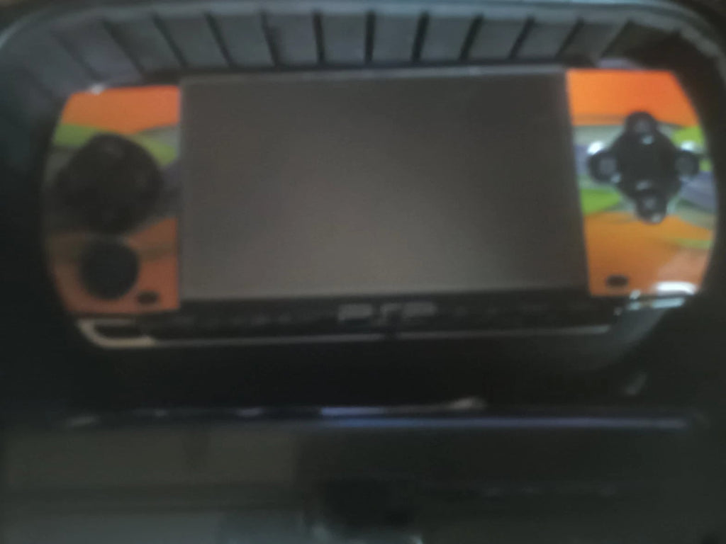Sony PSP 2001 Handheld Console Orange Green Black *MOD* READ DESCRIPTION!