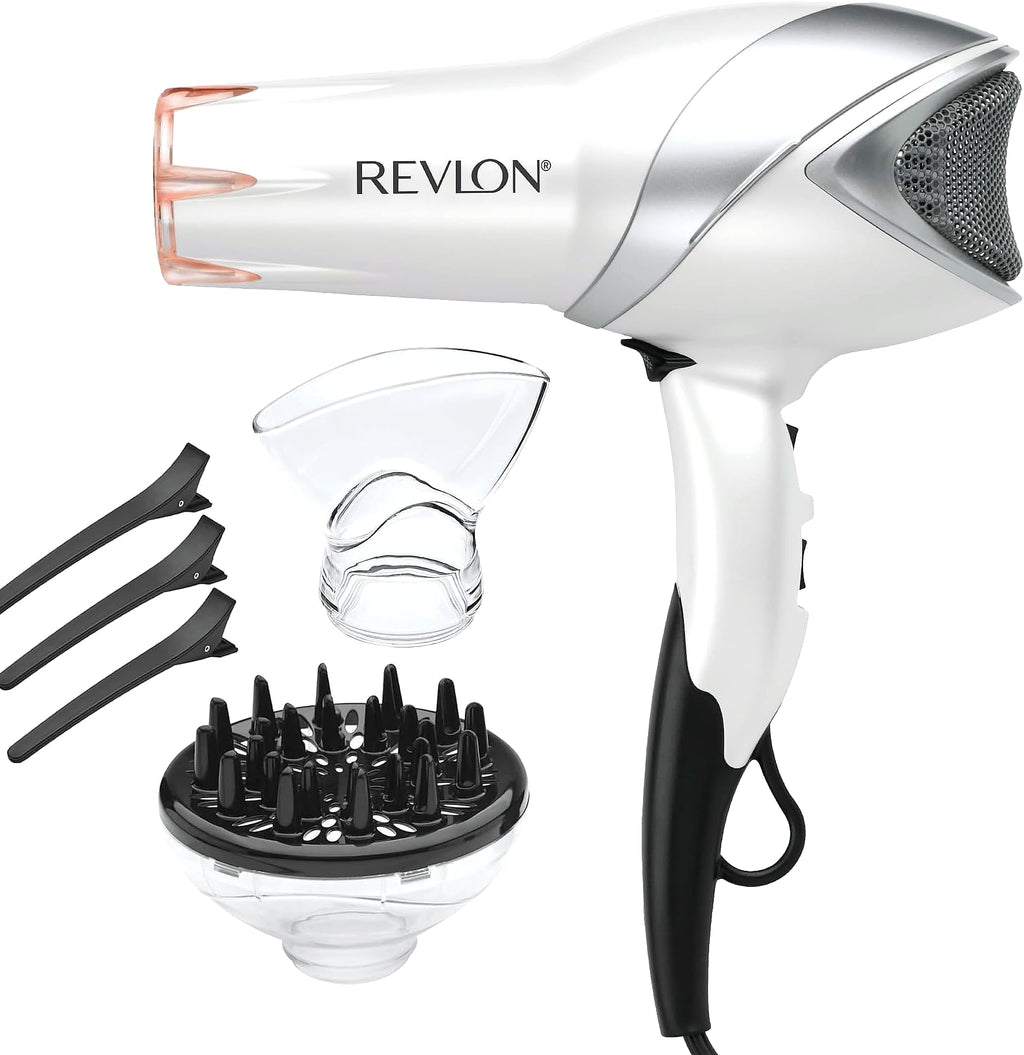 Revlon Infrared Ionic Hair Dryer with Diffuser and Concentrator