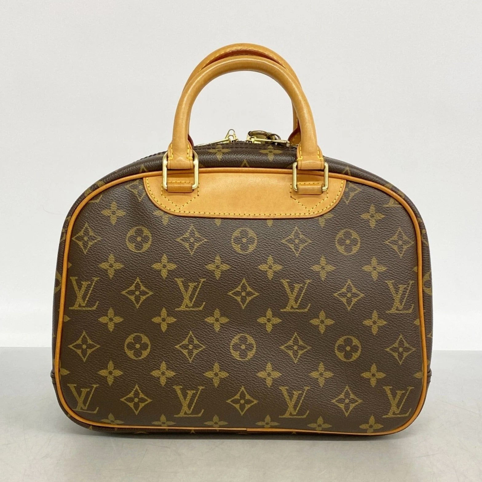 Louis Vuitton Monogram Trouville Handbag M42228 Brown Women's GZl1ha34