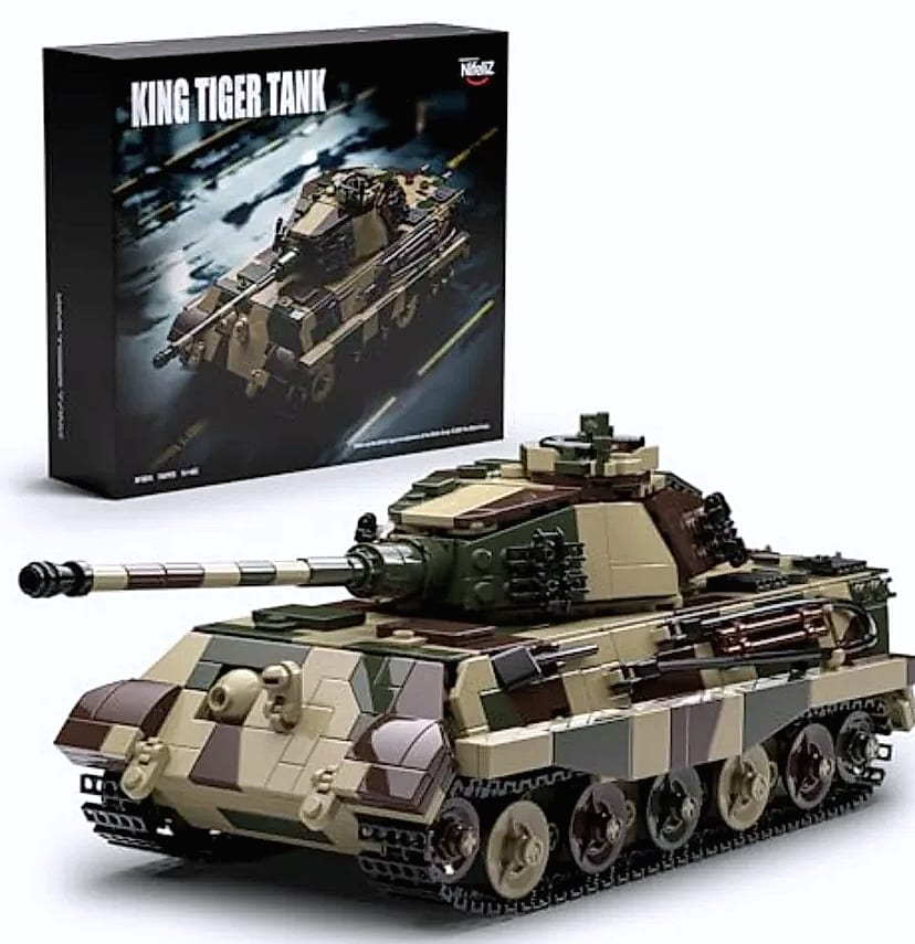 King Tiger Tank WW2 Military Building Set for Adults