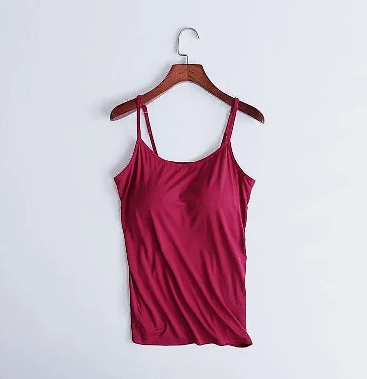 WONTIVE Women's Padded Camisole Tank with Built-In Bra