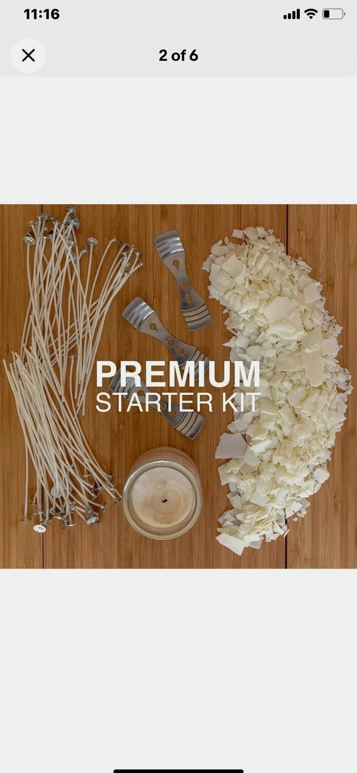 10 Lbs Organic Natural Soy Wax for Candle Making, Bulk Candle Wax Flakes Kit