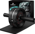 Ab Roller Wheel Core Workout Equipment Home Gym with Knee Pad Fitness
