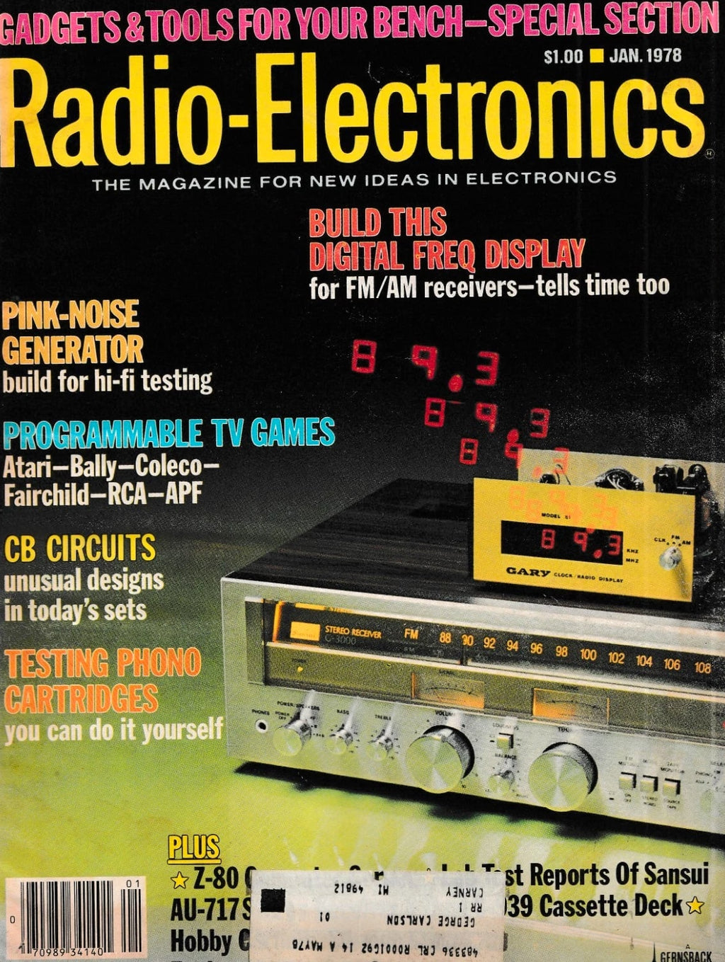 RADIO-ELECTRONICS Handy Gadgets Tricks of Soldering Programmable TV Games 1978