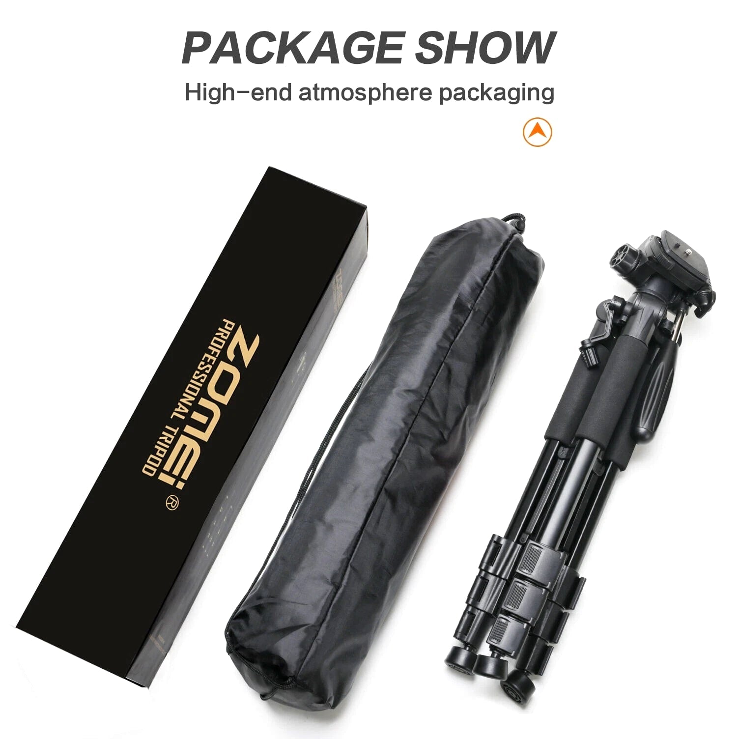 Zomei Q111 55" Heavy Duty Travel Tripod Tabletop Stand for DV DSLR Camera Phone