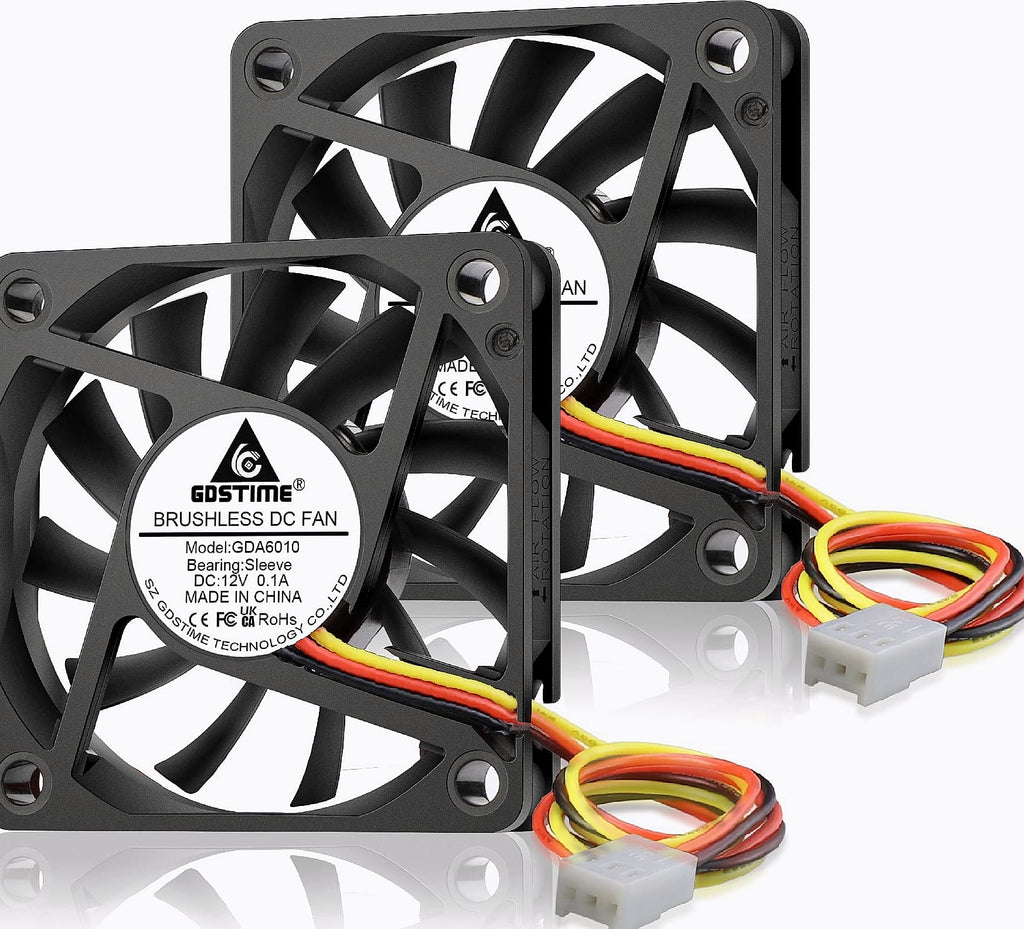 GDSTIME 80mm Quiet CPU Cooler Fan 12V 3PIN Slim