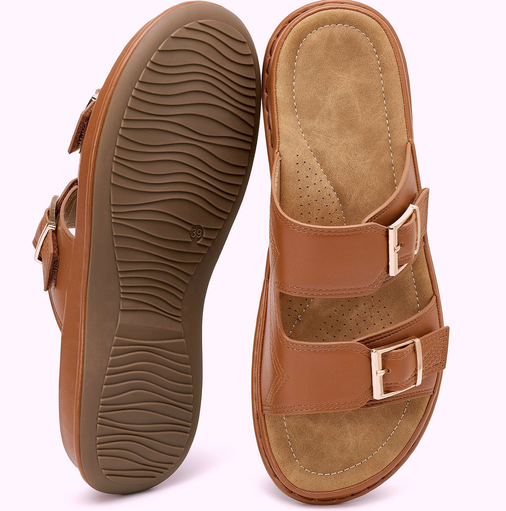 Aomigoct Women's Dressy Summer Sandals Comfortable Walking
