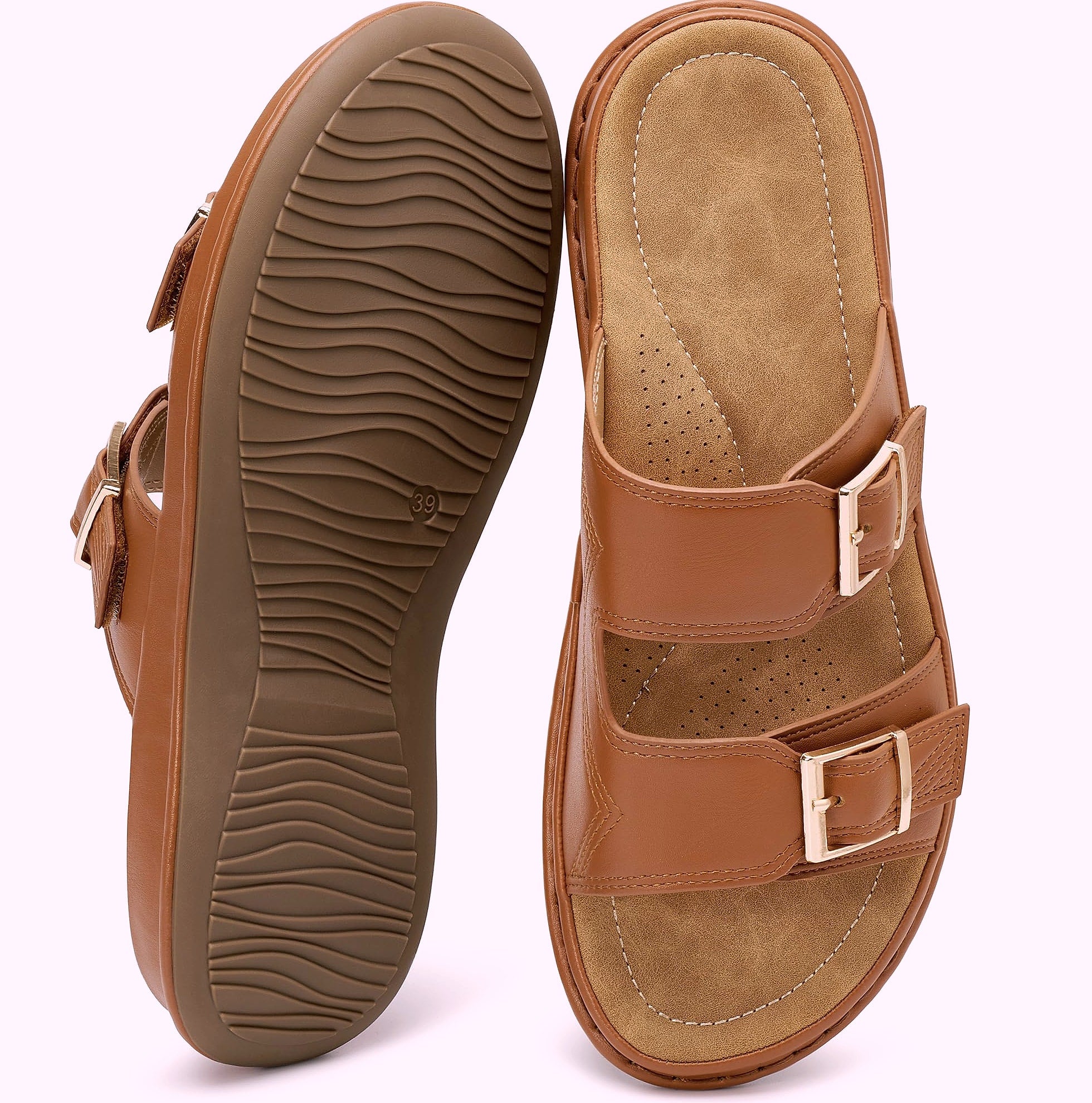 Aomigoct Women's Dressy Summer Sandals Comfortable Walking