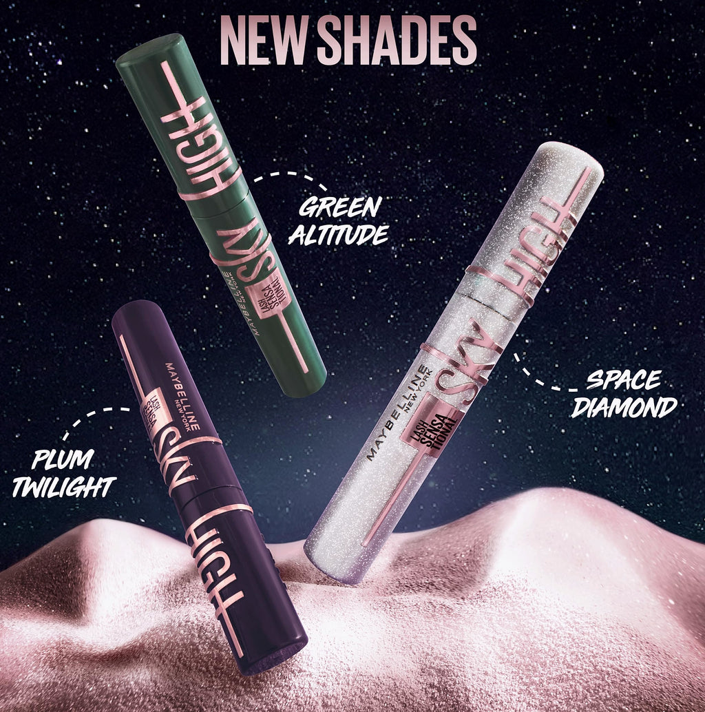 Maybelline Lash Sensational Sky High Washable Mascara, Blackest Black