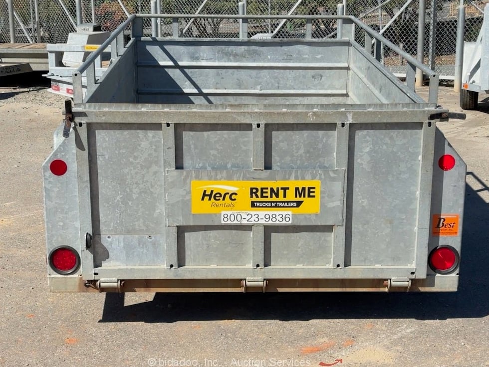 2018 Best Trailer Inc 5X8US Single Axle 8' Utility Equipment Box Trailer with Ramp