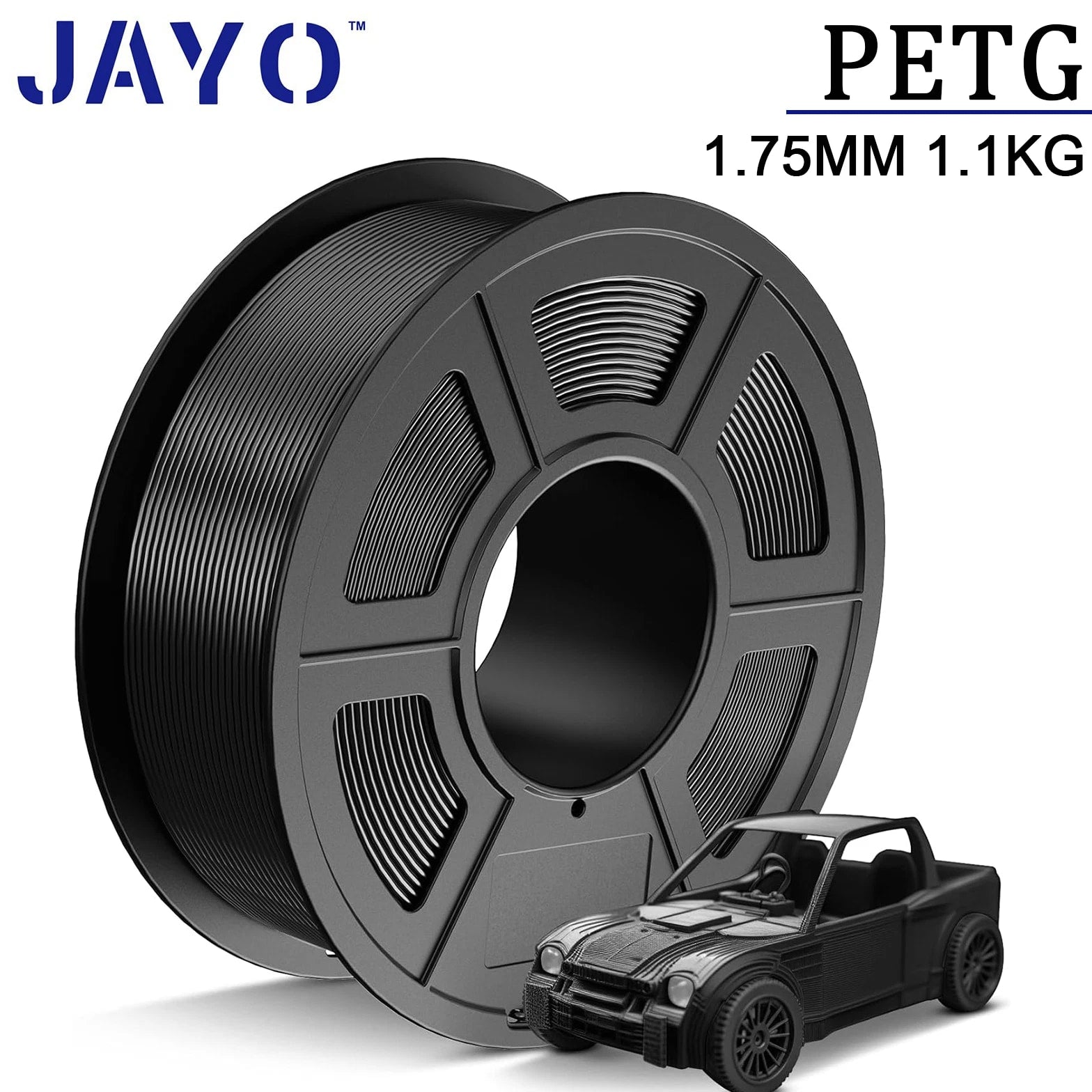 JAYO PETG Black White Gray 3D Printer Filament 1.75mm 1.1KG/Set