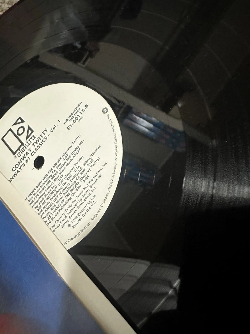 Conway Twitty Promotional # 1 Classics Volume 1. vinyl Elektra/Asylum Records