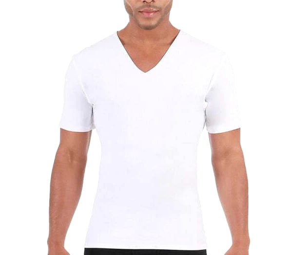 Insta Slim -Made in USA- Medium Compression Activewear V-Neck Undershirt for Men