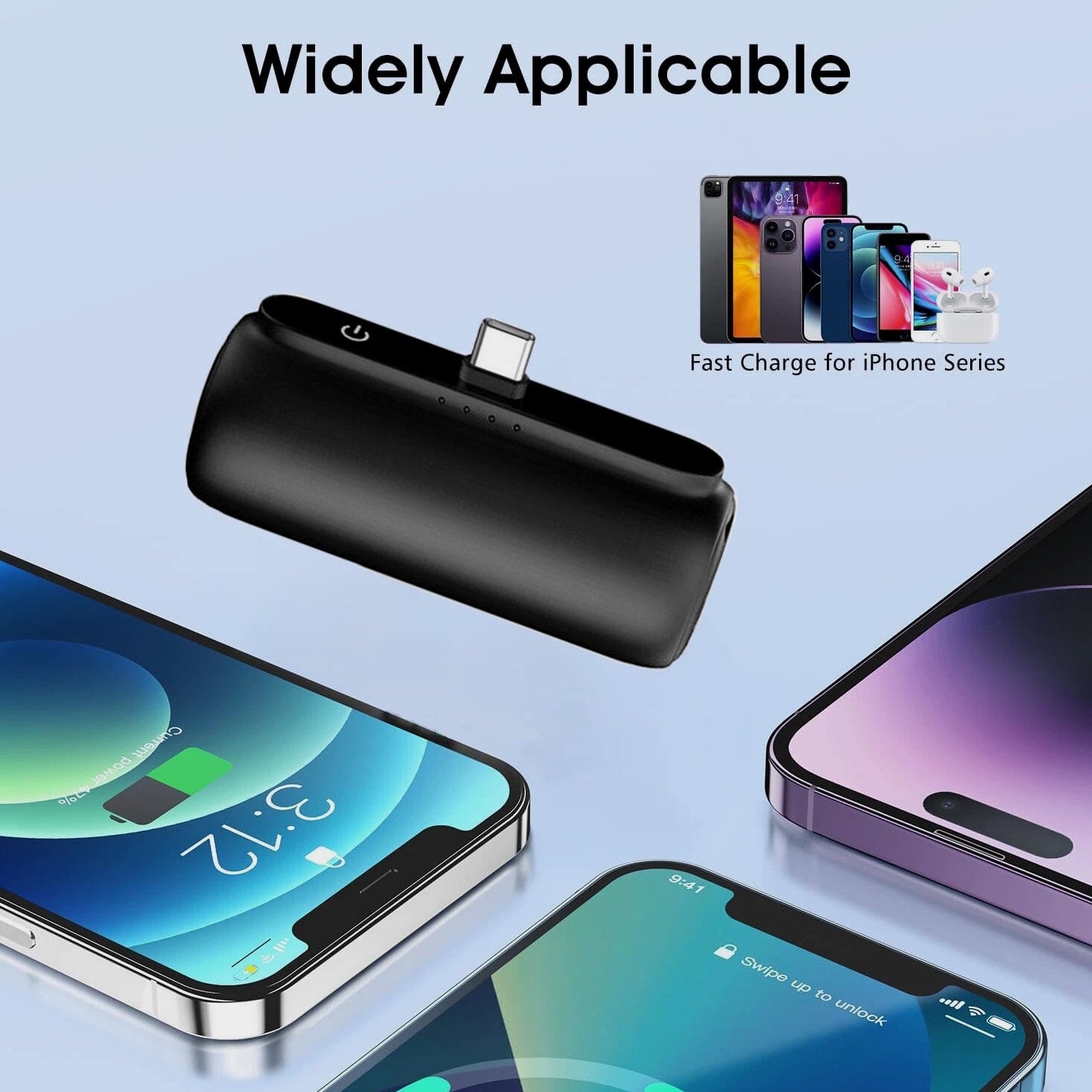 5500mAh Portable Charger External Battery Pack Power Bank For Samsung/Android US