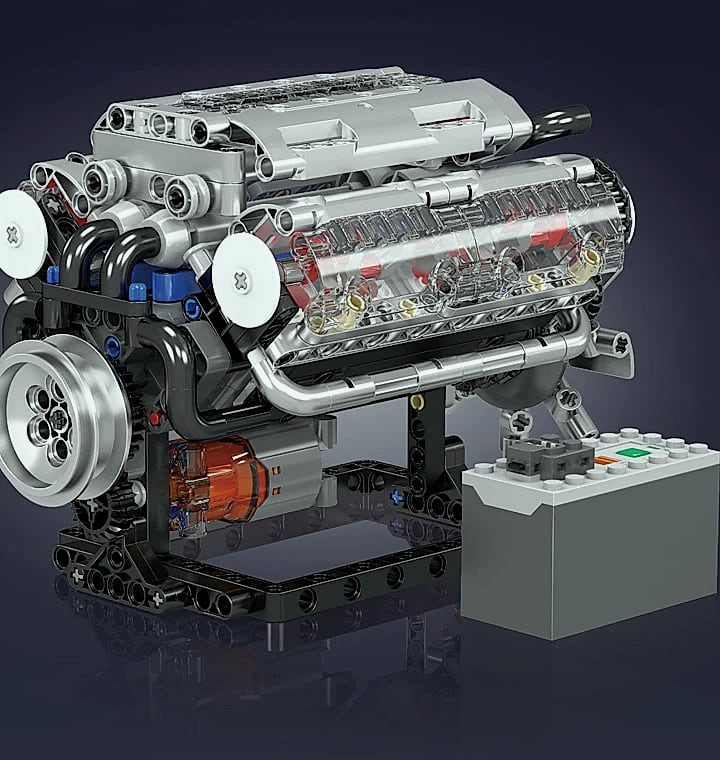 Mould King 10088 V8 Engine Building Block Set