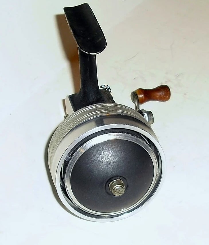 Vintage Shakespeare Wonder-Spin 1781 Model FC Fishing Reel - Rare Black