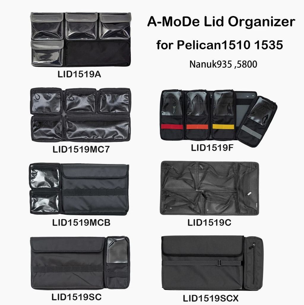 New Lid Organizer For Pelican1510 1535Air IM2500 Nanuk935 (NoCase, No padded)